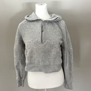 Lululemon oversized half zip Scuba, size XS/S, gray